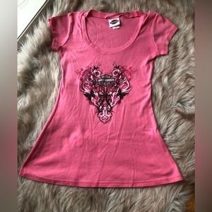 Light pink Woman’s Harley Davidson T-shirt